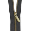 Faux Metal Zippers By The Yard