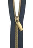 Faux Metal Zippers By The Yard